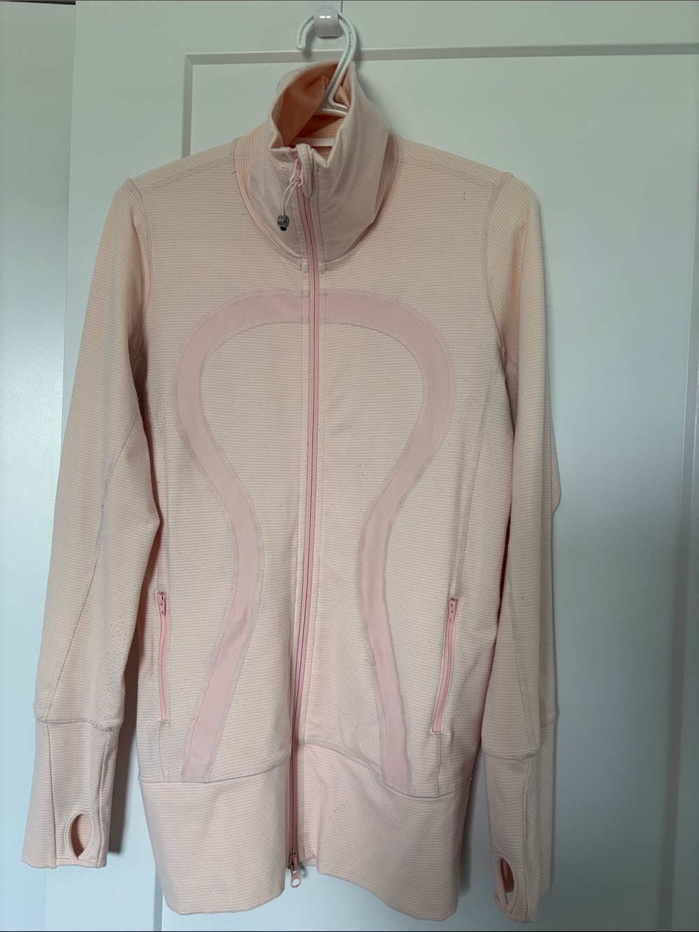 lululemon athletica Pale Pink Full-Zip Bomber Jacket